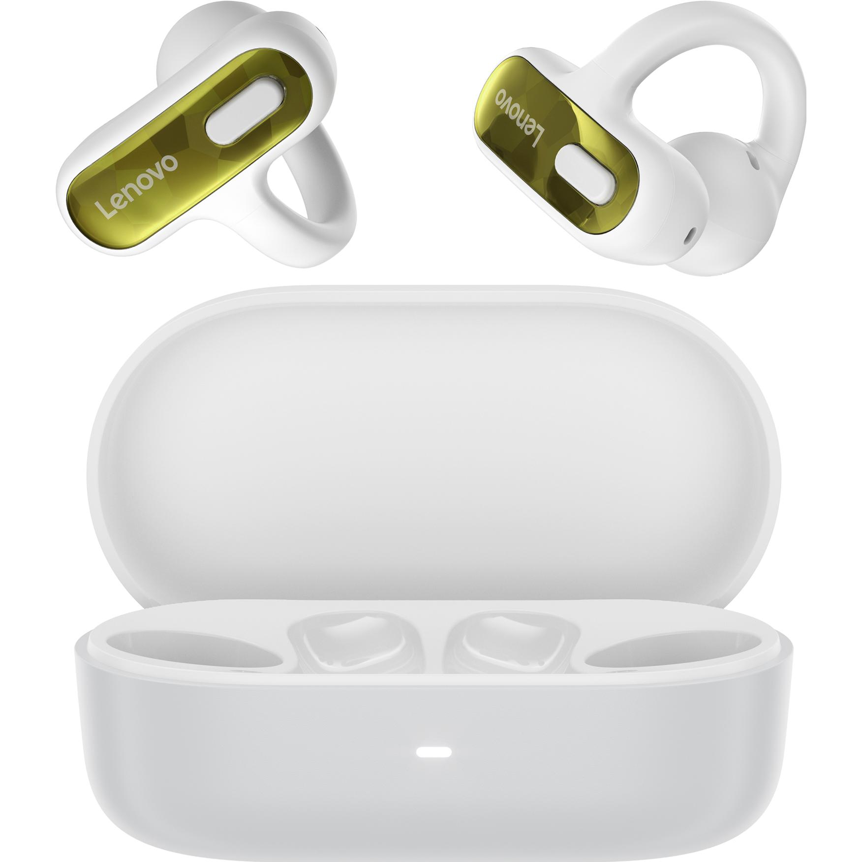 Lenovo Open-Ear Clip-on Earbuds X500 - WH (P) (Senza fili), Cuffie, Bianco