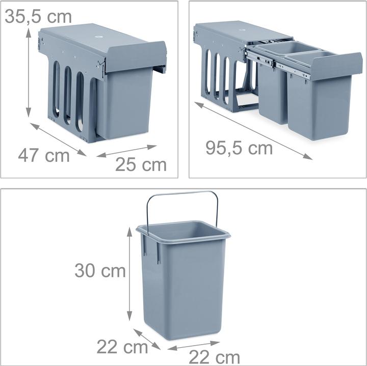 Produktbild Relaxdays Einbaumülleimer (8 l)