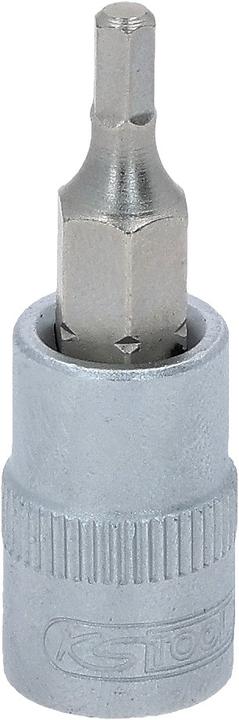 Actual product image KS Tools 1/4 bit hexagon socket. 3mm 911.1436