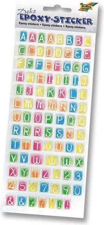 Folia Sticker Epoxy Numbers & Letters (94 Sticker)