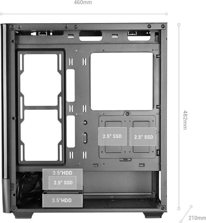 Produktbild Mars Gaming 8435693112716 (ATX, mATX, Mini-ITX)