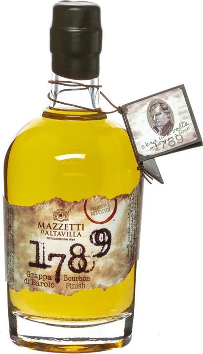 Produktbild Mazzetti d'Altavilla Grappa di Barolo Bourbon Cask Finish Piemonte (1 x 50 cl)