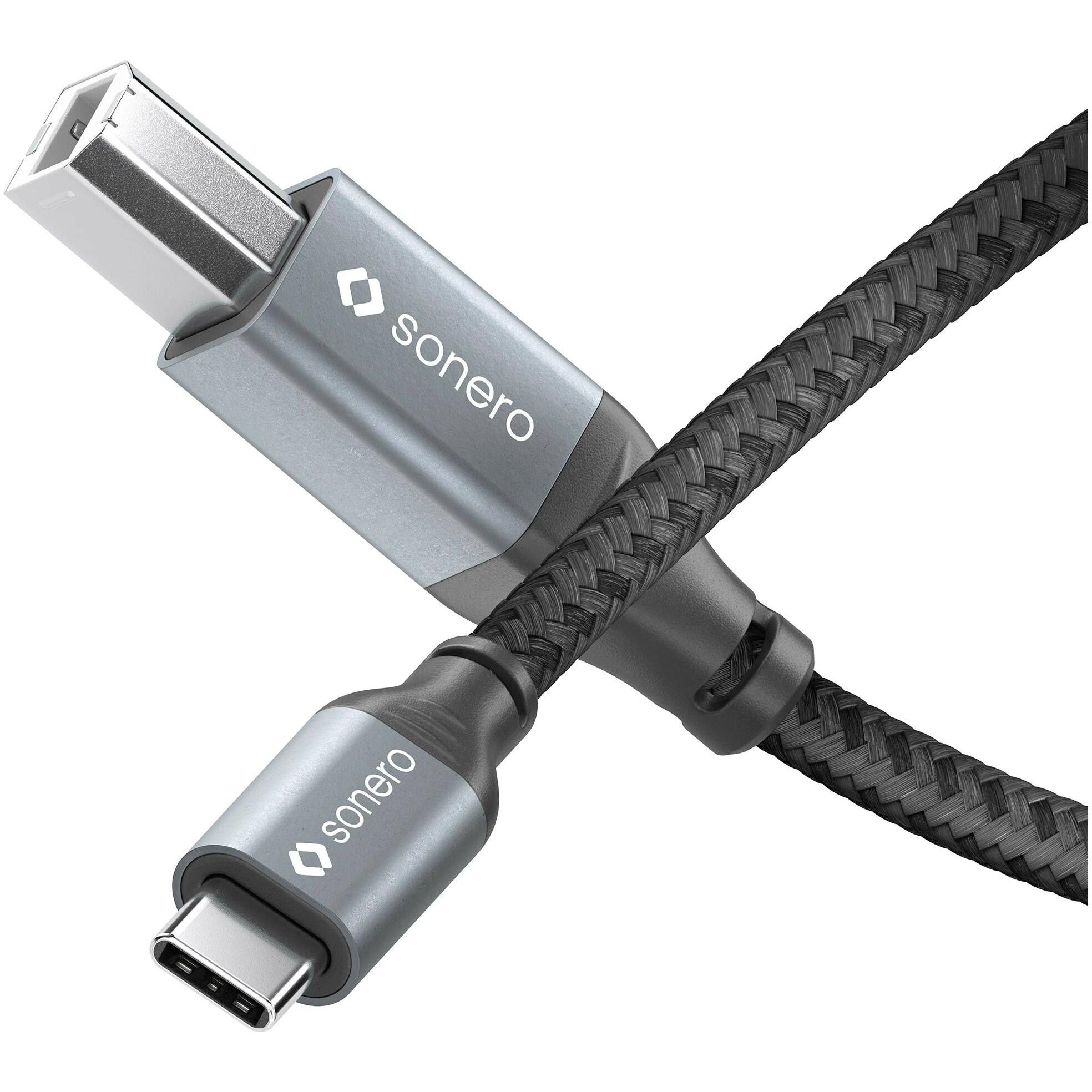 Thumbnail - Sonero USB 2.0-Kabel USB C - USB B 2 m (2 m, USB 2.0), USB Kabel