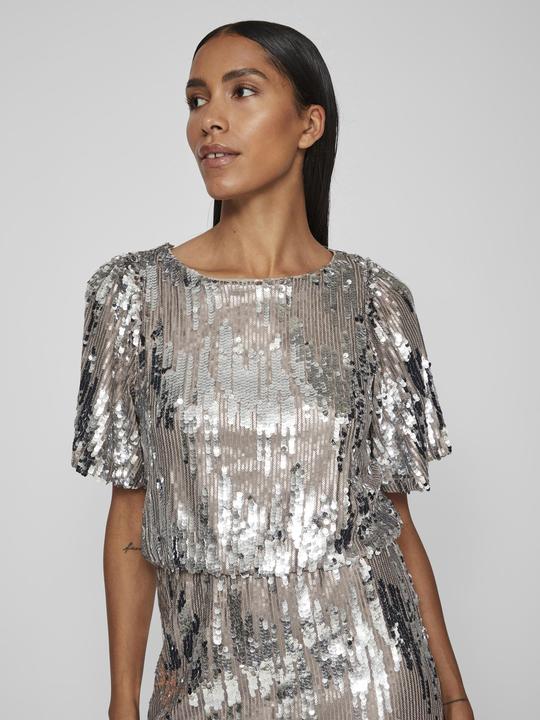 Actual product image Vila Viamaya S/S Sequin Ankle Dress/Dc (36)