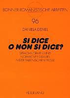 Produktbild Si dice o non si dice? (Deutsch, Daniela Demel, 2007)