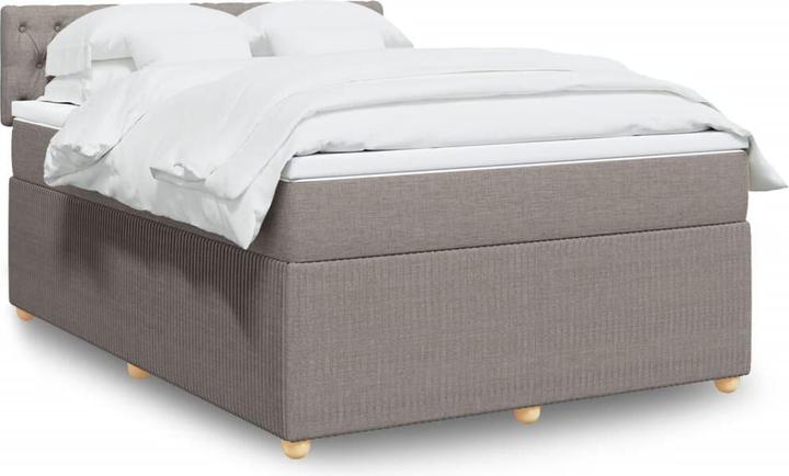 Produktbild vidaXL Bo x springbett mit Matratze 140 x 200 cm Stoff (140 x 200 cm)