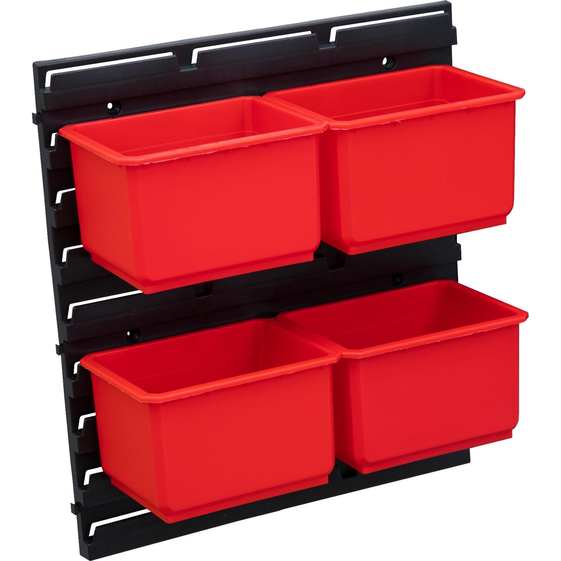 Thumbnail - Qbrick, Werkzeugkoffer, System Container Set Nr. 1 Werkstattwand 39 x 35 cm mit 4 Behältern für System ONE und (4 Teile)