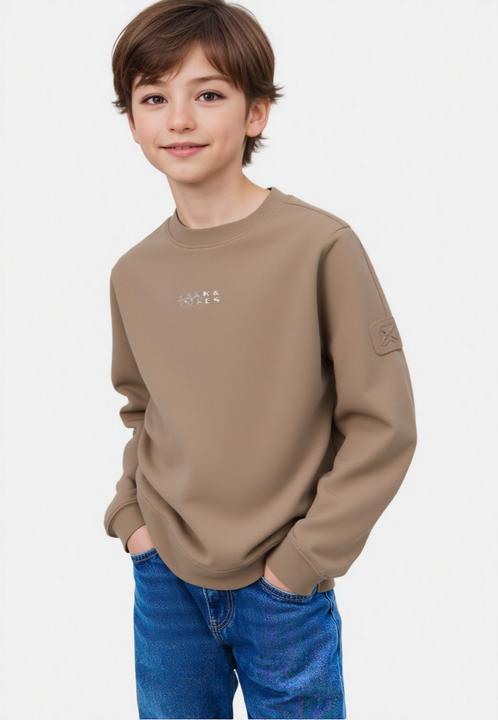 Produktbild Jack & Jones Junior Pullover POINT SWEAT BADGE Sweatshirt (98)