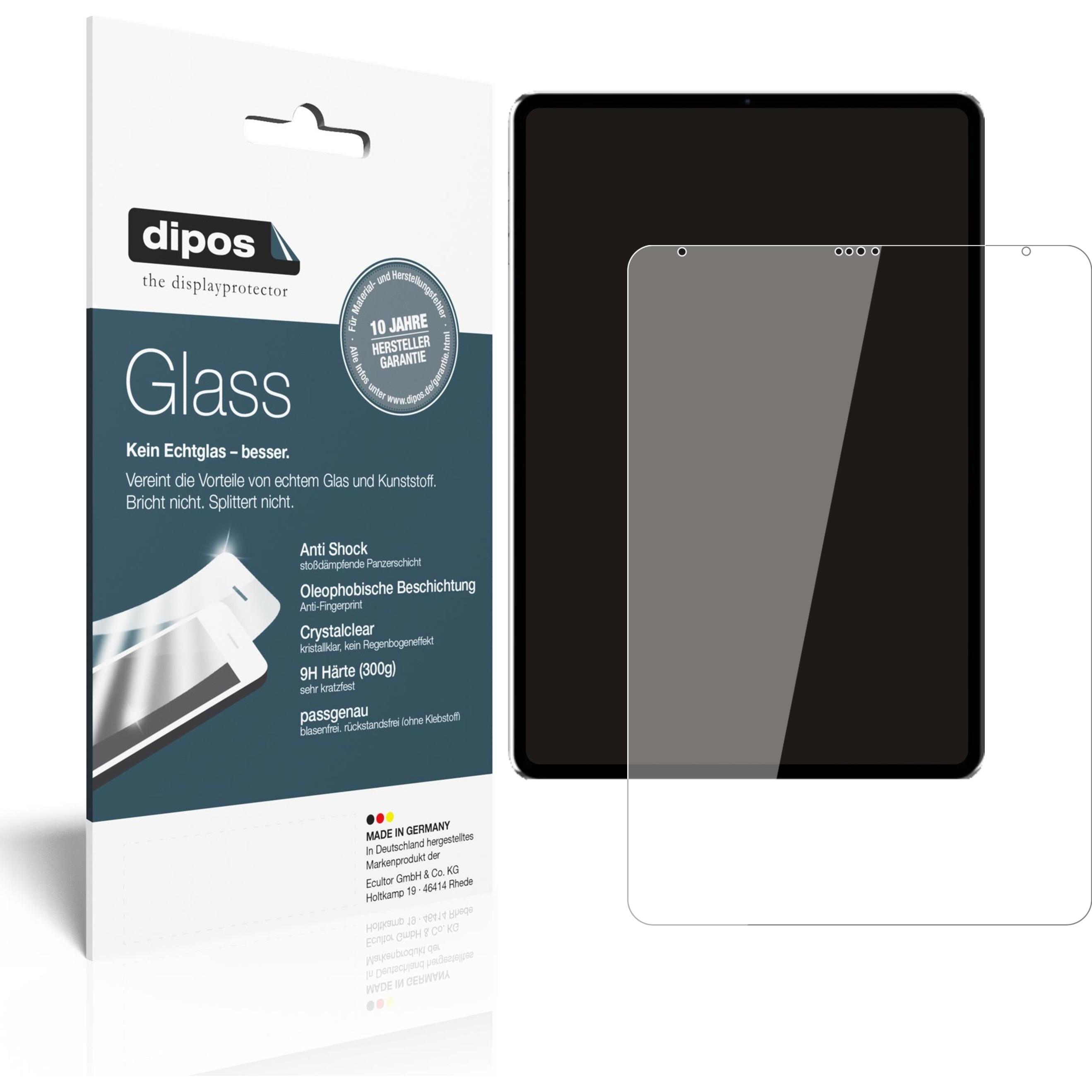 Dipos Displayschutz Anti-Shock (2 Stück, iPad Pro 12.9 2021 (5. Gen)), Tablet Schutzfolie
