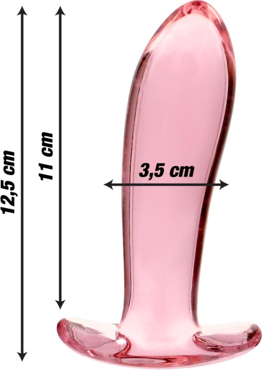 Actual product image Ibiza NEBULA SERIES BY ™ - MODEL 5 ANAL PLUG BOROSILICATE GLASS 12.5 X 3.5 CM PINK