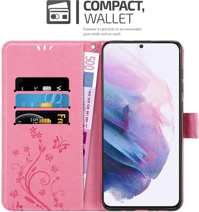 Produktbild Cadorabo Flower Book Hülle (Samsung Galaxy S21+)