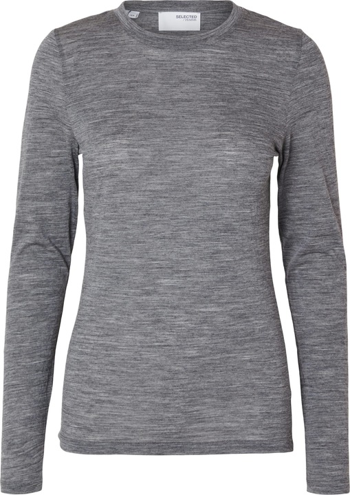 Selected Femme 100% Woll Oberteil mit langen Ärmeln