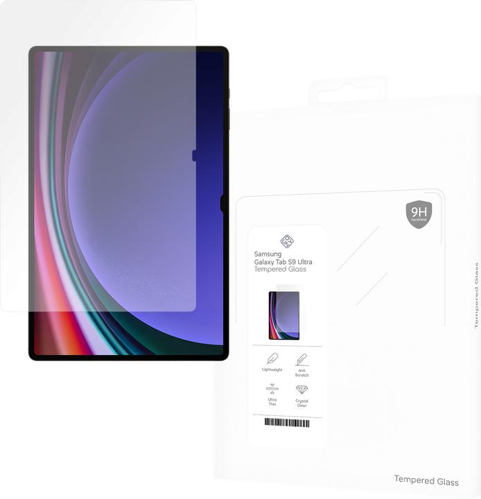Cazy Schutzglass Kompatibel mit Samsung Galaxy Tab S9 Ultra - Displayschutz Tempered Glass - Transparant (1 Stk., Samsung Galaxy Tab S10 Ultra, Samsung Galaxy Tab S9 Ultra)