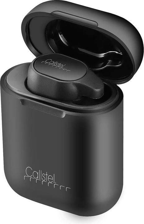 Produktbild Callstel 2er-Set 2in1-Live-Übersetzer mit In-Ear-Mono-Headset, Powerbank-Box & App (3 h, Kabellos)