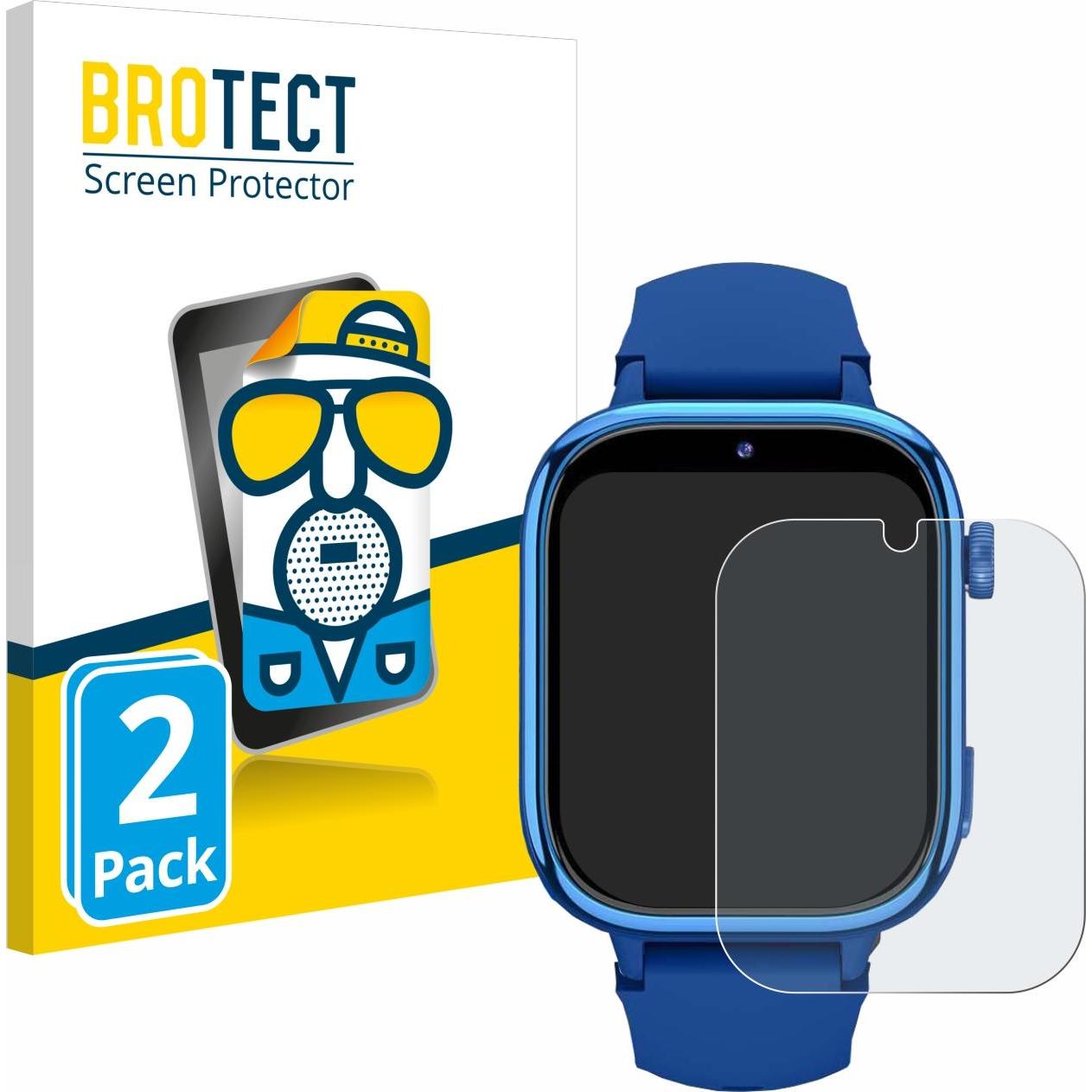 BROTECT Entspiegelungsfolie Displayschutz Displayschutzfolie Folie Matt, Smartwatch Schutzfolie, Schwarz