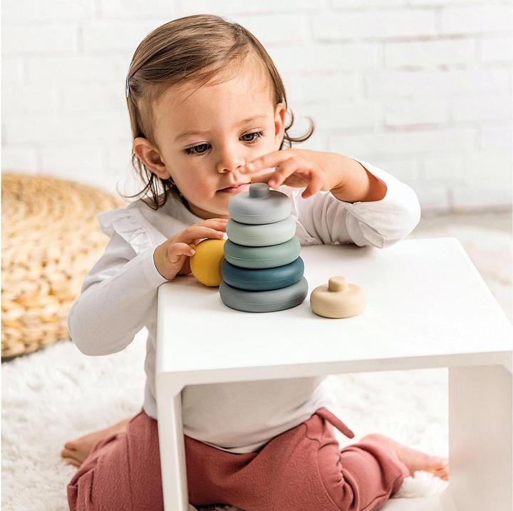 Actual product image Nattou SILICONE stacking tower