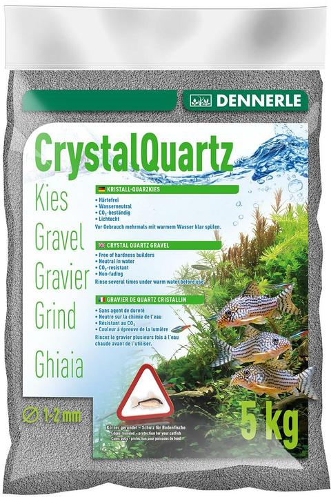 Produktbild Dennerle Kristall-Quarzkies schiefergrau, 5 kg (Bodengrund, sonstige Gegenstände)