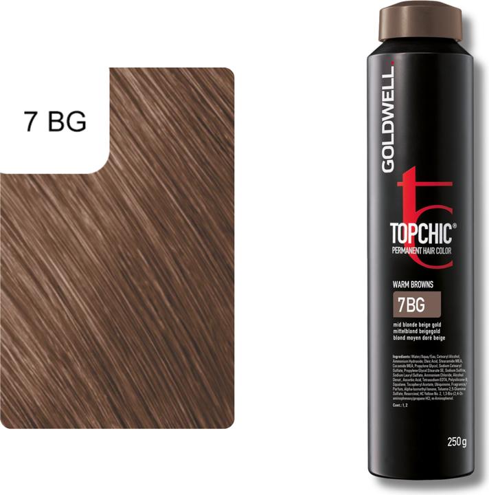 Actual product image Goldwell Topchic (7-BG medium blond beige gold)