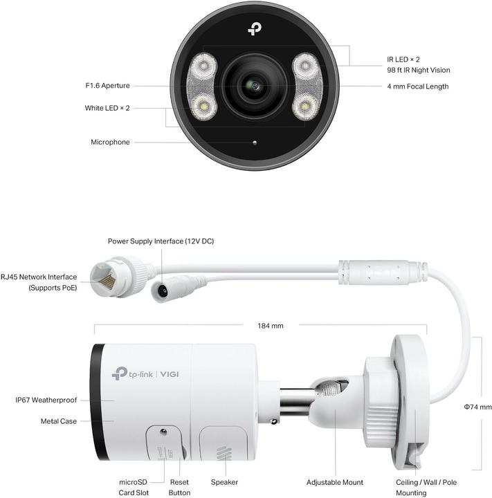 Produktbild TP-Link 4MP Outdoor ColorPro 2.0 (2688 x 1520 Pixel)