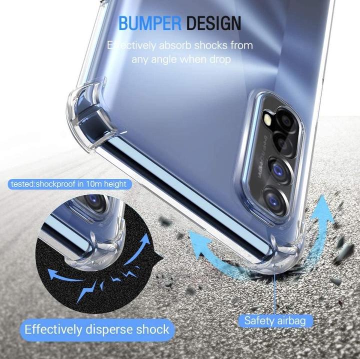 Actual product image Screenguard Realme 7 hull Crystal Soft Airbag Bumper (Realme 7)