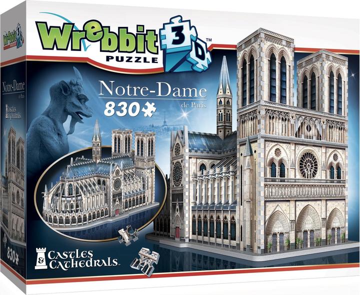 Image du produit Wrebbit 3D Castles & Cathedrals: Notre-Dame de Paris (830 Pièces) (830 pièces)