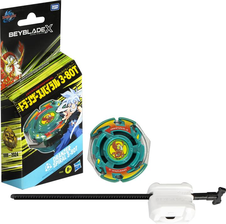 Actual product image Hasbro Beyblade X Dranzer Spiral 3-80T (German, English, French, Italian, Swiss German)