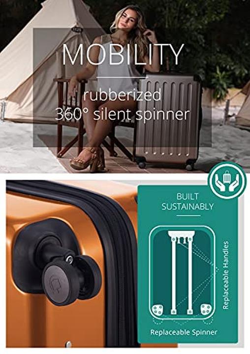 Actual product image Hauptstadtkoffer TSA Lock Hard Shell Carry-On Luggage with 4 Spinner Wheels