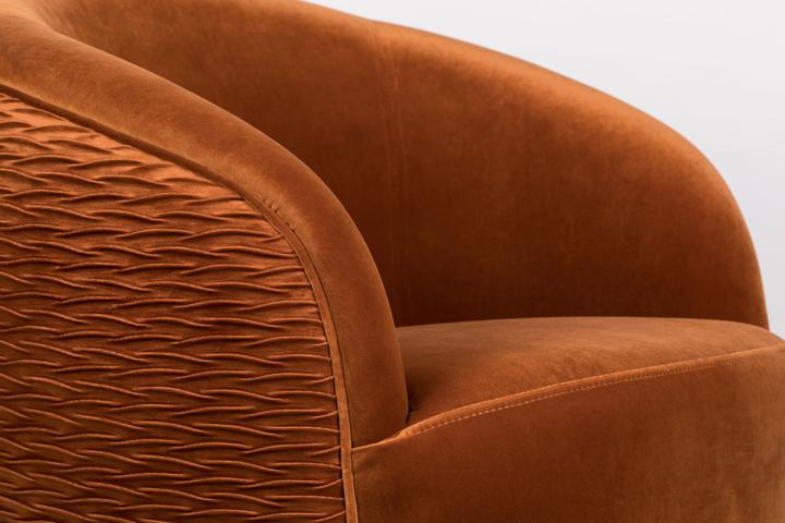 Actual product image Bold Monkey So Curvy lounge chair orange