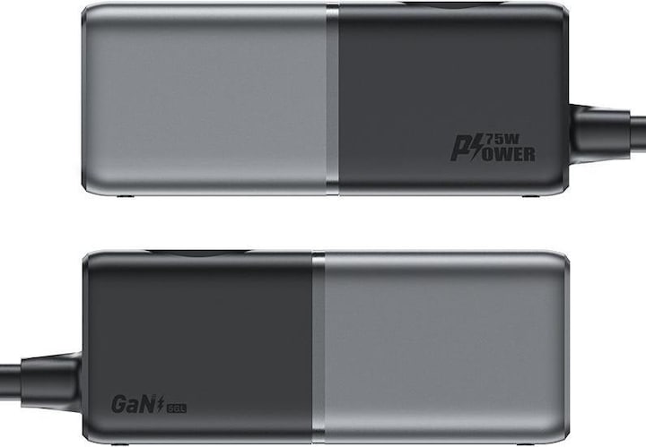 Produktbild Acefast Desktop power strip Z2, GaN, 3xUSB-C, 2xUSB-A, 75W (black) (75 W)