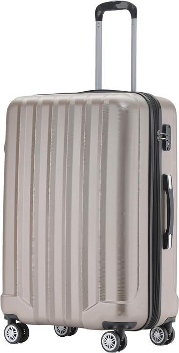 Actual product image Beibye 3 TLG. Travel suitcase set champagne (40 l)