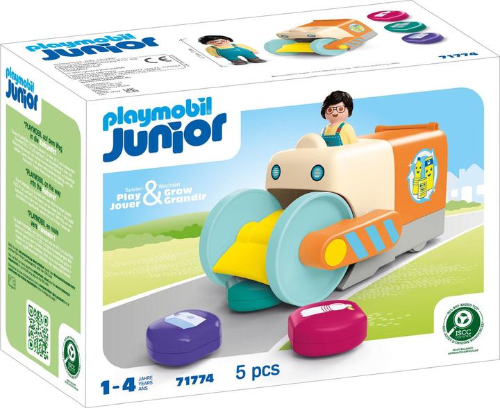Playmobil JUNIOR: Fun rubbish collection vehicle (71774, Playmobil Junior)