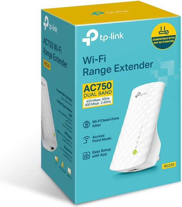 Actual product image TP-Link RE220 (433 Mbit/s, 300 Mbit/s)