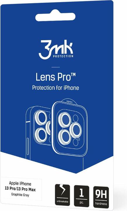 Produktbild 3MK iPhone 13 Pro/13 Pro Max - Lens Protection Pro (1 Stk., Apple iPhone 13 Pro, Apple iPhone 13 Pro Max)