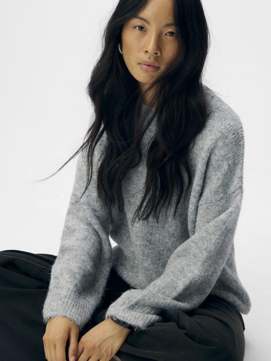 Produktbild Object Gerippter Strickpullover (M)