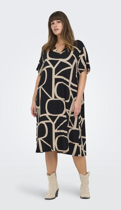 Immagine prodotto Only Abito midi con scollo a V dalla vestibilità regolare (L)