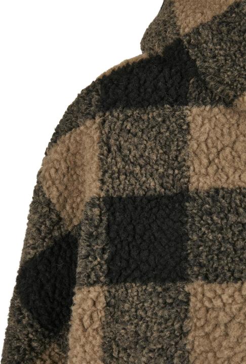 Actual product image Urban Classics Ladies Hooded Oversized Check Sherpa Jacket (5XL)