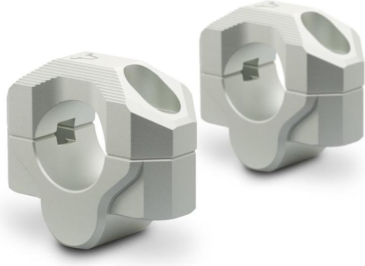 Actual product image Sw Motech Handlebar riser for 28 mm handlebar silver