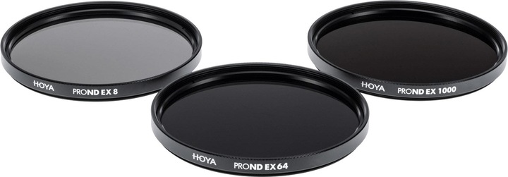 Hoya PRO ND EX Filter Kit 8/64/1000 (62 mm, Filtre gris neutre, 62 mm)