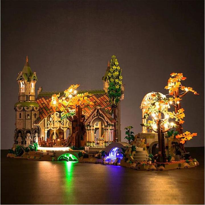 Immagine prodotto BrickBling Set di luci a LED per LEGO Il Signore degli Anelli: Rivendell (10316) incluso il telecomando