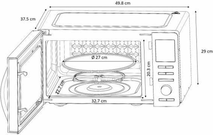 Actual product image Continental Edison Mikrowelle mit Grill 900 w 25 L 900 W 25 L (25 l)