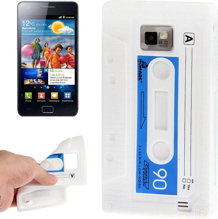 Produktbild König Design Silikon Hülle Kassette für Samsung Galaxy S2 i9100 weiss (Samsung Galaxy S2 I9100)