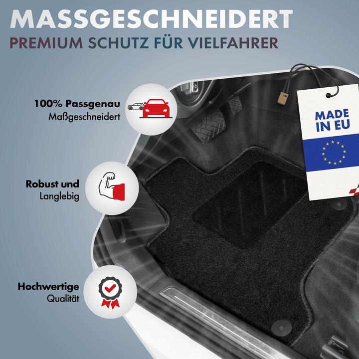 Actual product image Walser Floor mats for Renault Megane IV Notchback 10/2016-Today (2 front mats + 2 rear mats)