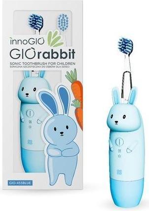 Immagine prodotto Innogio GIOrconejo Spazzolino elettrico per bambini con 7 colori LED Manico in silicone 4 modalità Timer 2 (Spazzolino oscillante)
