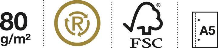 Actual product image Miquelrius Message Notebook (A5, Checked)