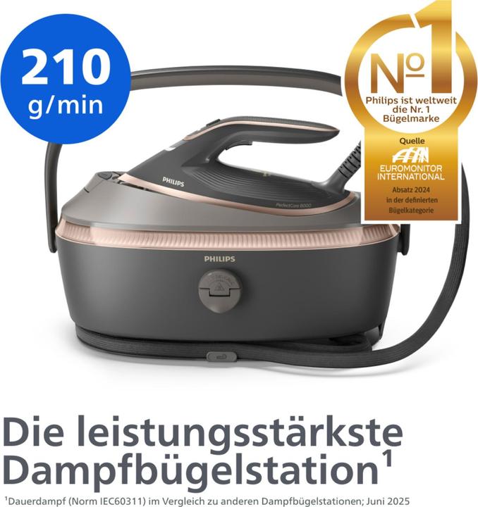 Produktbild Philips Dali PerfectCare Dampfbügelstation 8000 Series (3120 W)