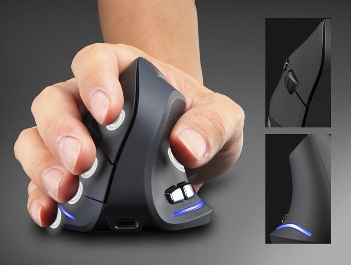Actual product image Media-Tech Wireless Vertical Mouse for VERTIC MT1122 (Wireless)