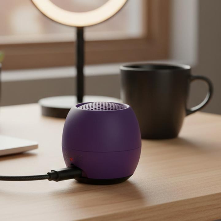 Produktbild Boompods Zero Bluetooth® Lautsprecher Freisprechfunktion, stossfest, Wasserfest Lila (5 h, Akkubetrieb)