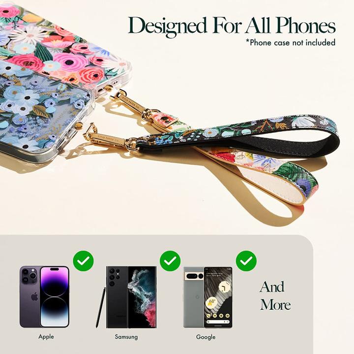 Actual product image Case-Mate Rifle Paper Co mobile phone strap