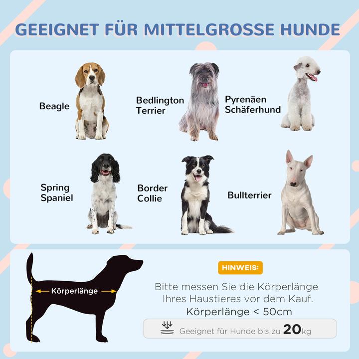 Produktbild PawHut Hundehütte Tannenholz, Kunststoff Grau (Hundehütte)
