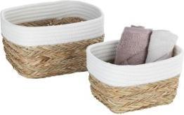 Image du produit Wenko Panier de rangement Rika blanc (18 x 25 x 15 cm)